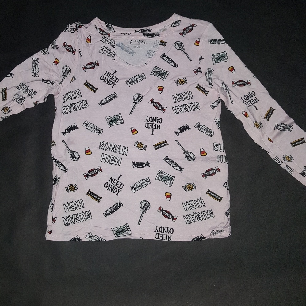Art Class Long Sleeve Halloween Print Tee